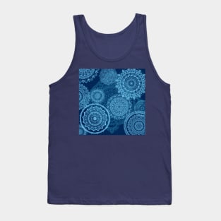 Mandala rain blue Tank Top